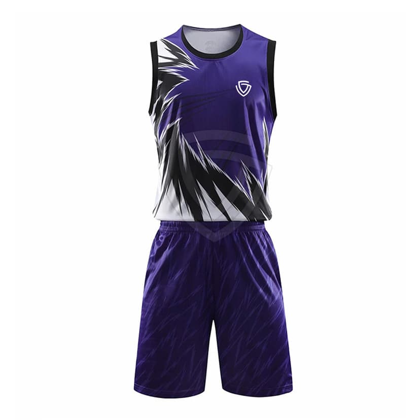 Comfortable Sleeveless Basketball Uniform Set Quick