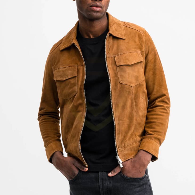 Genuine Leather Winter Men S Suede
