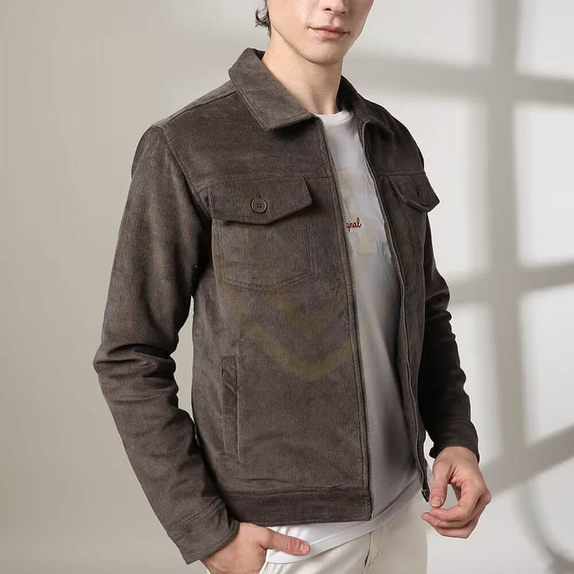 Latest Design Suede Leather Jacket For