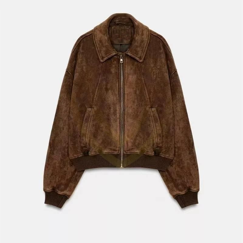 Luxury Natural Women S Suede Jacket