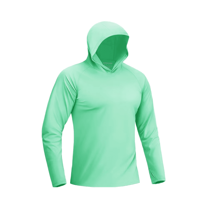 Mens Solid Hooded Half Zip Hoodies